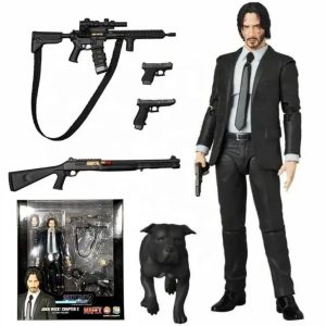 اکشن فیگور جان ویک (John Wick) به همراه سگ و تجهیزات